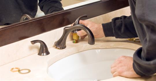 installing to plumbing fixture